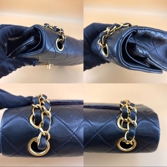 Chanel 24K Gold Classic Flap medium size - Picture 15 of 16